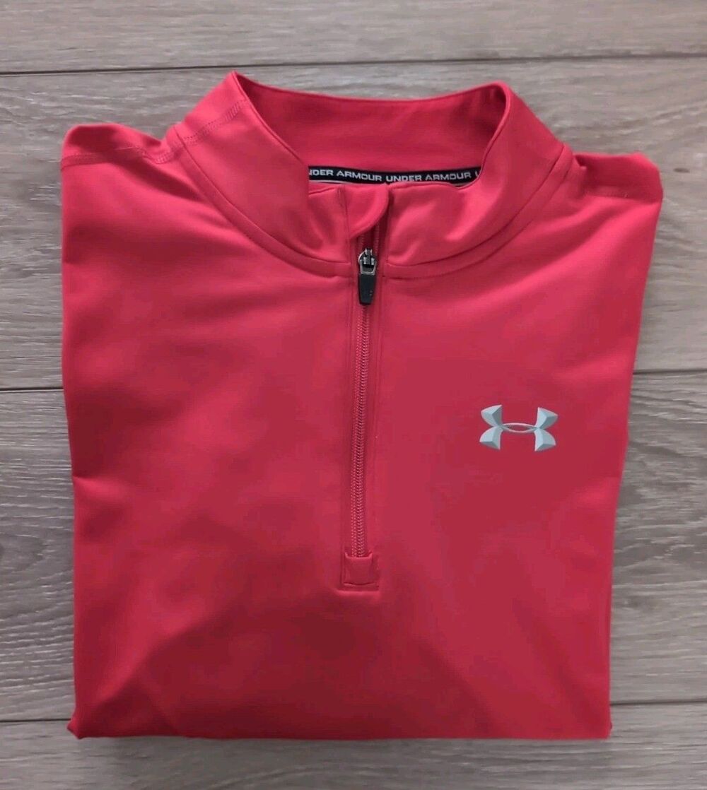 Under Armour Men's XL Pullover Shirt Quarter zip fitted long sleeves